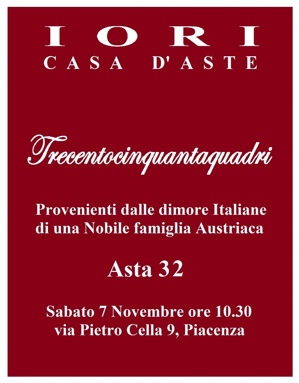 32° ASTA DEL 07/11/2015 - IORI CASA D'ASTE