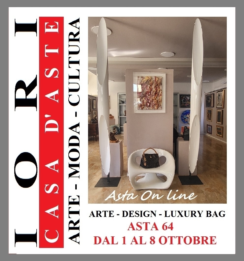 ASTA 64 ONLINE  - ARTE DESIGN LUXURY BAG - DAL 1 AL 8 OTTOBRE - - IORI CASA D'ASTE
