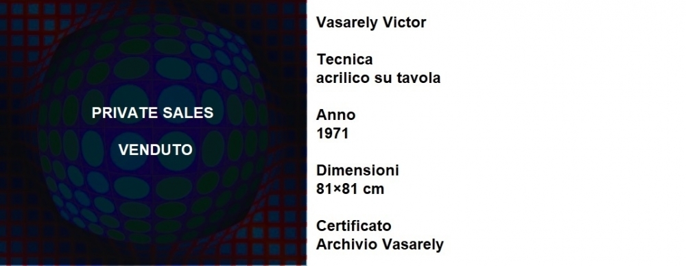 VICTOR VASARELY - PRIVATE SALES - IORI CASA D'ASTE