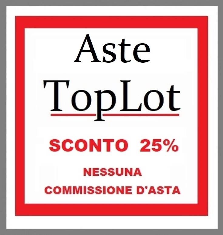 ASTE TOP LOT  SCONTO 25 %  -  NESSUNA COMMISSIONE D'ASTA - IORI CASA D'ASTE